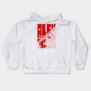 Alexandria, Egypt City Map Typography - Oriental Kids Hoodie